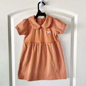 Toddler Texas Longhorns Polka Dot Peter Pan Dress 3T